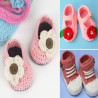 Baby Crochet Booties with Bow